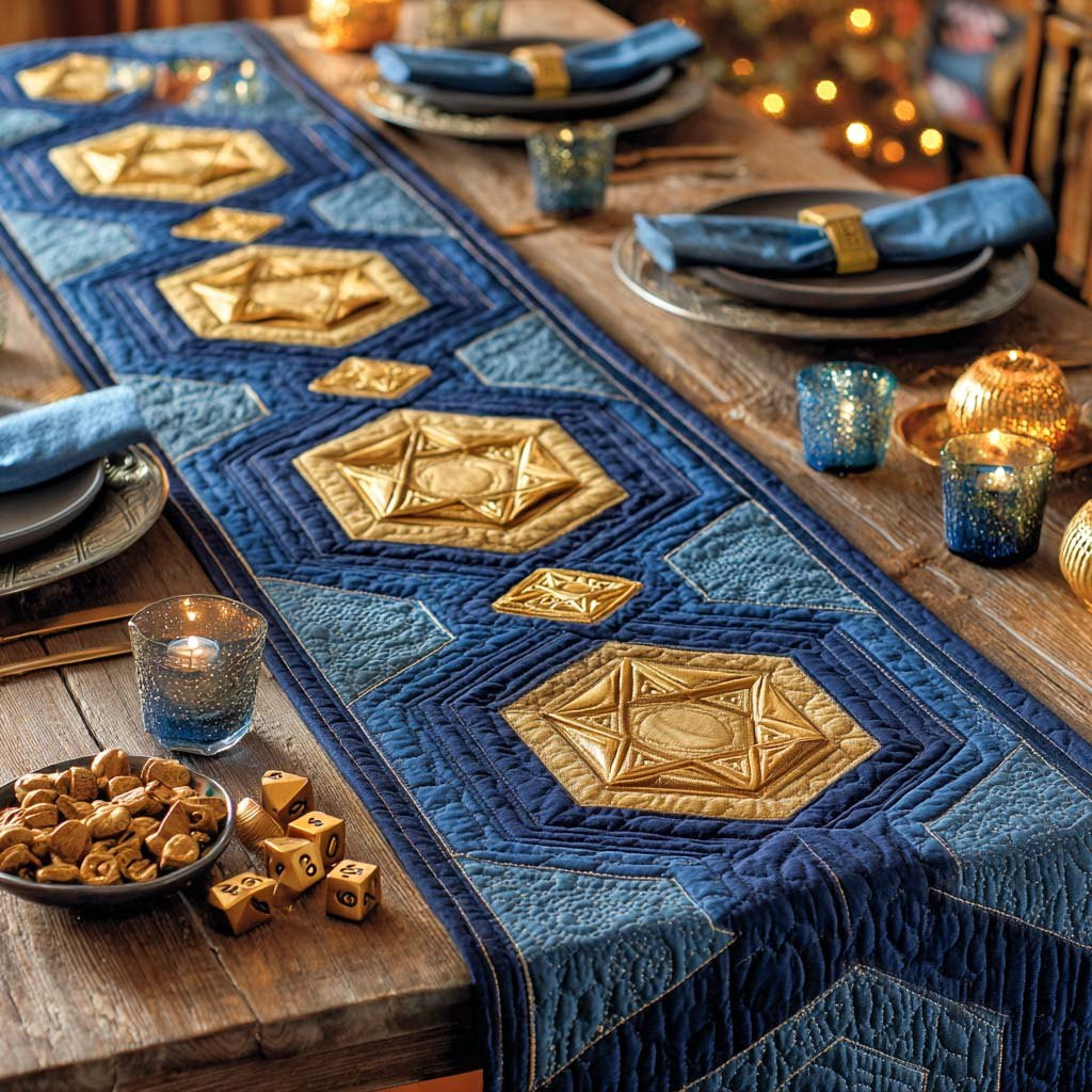 Golden Star Splendor Table Runner - Made to Order TABLE928
