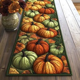 Golden Pumpkin Lane Table Runner - Made to Order TABLE928
