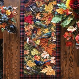 Golden Bird Haven Table Runner - Made to Order TABLE928