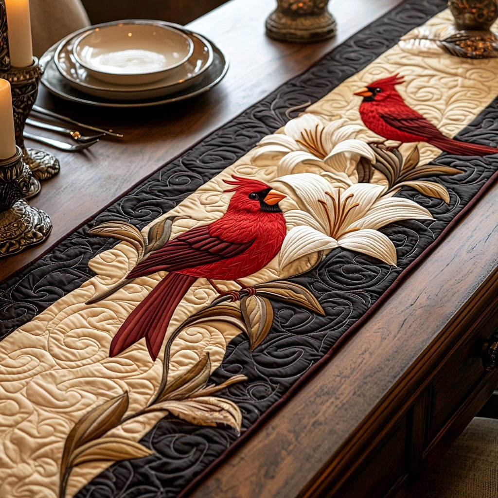 Golden Cardinal Table Runner - Made to Order TABLE928
