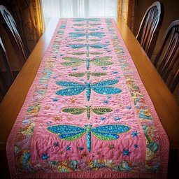Golden Dragonfly Table Runner - Made to Order TABLE928