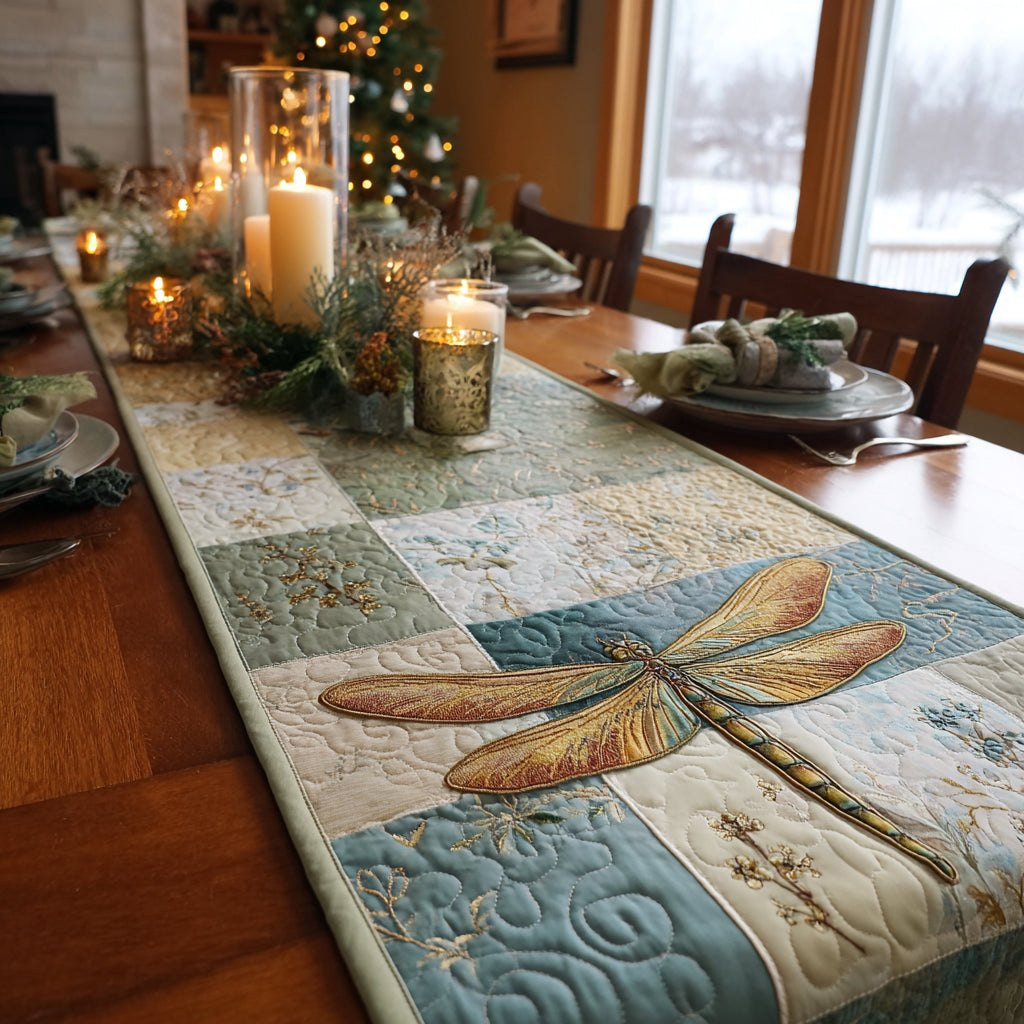 Golden Wing Glimmer Table Runner - Made to Order TABLE928
