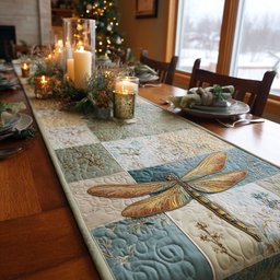 Golden Wing Glimmer Table Runner - Made to Order TABLE928