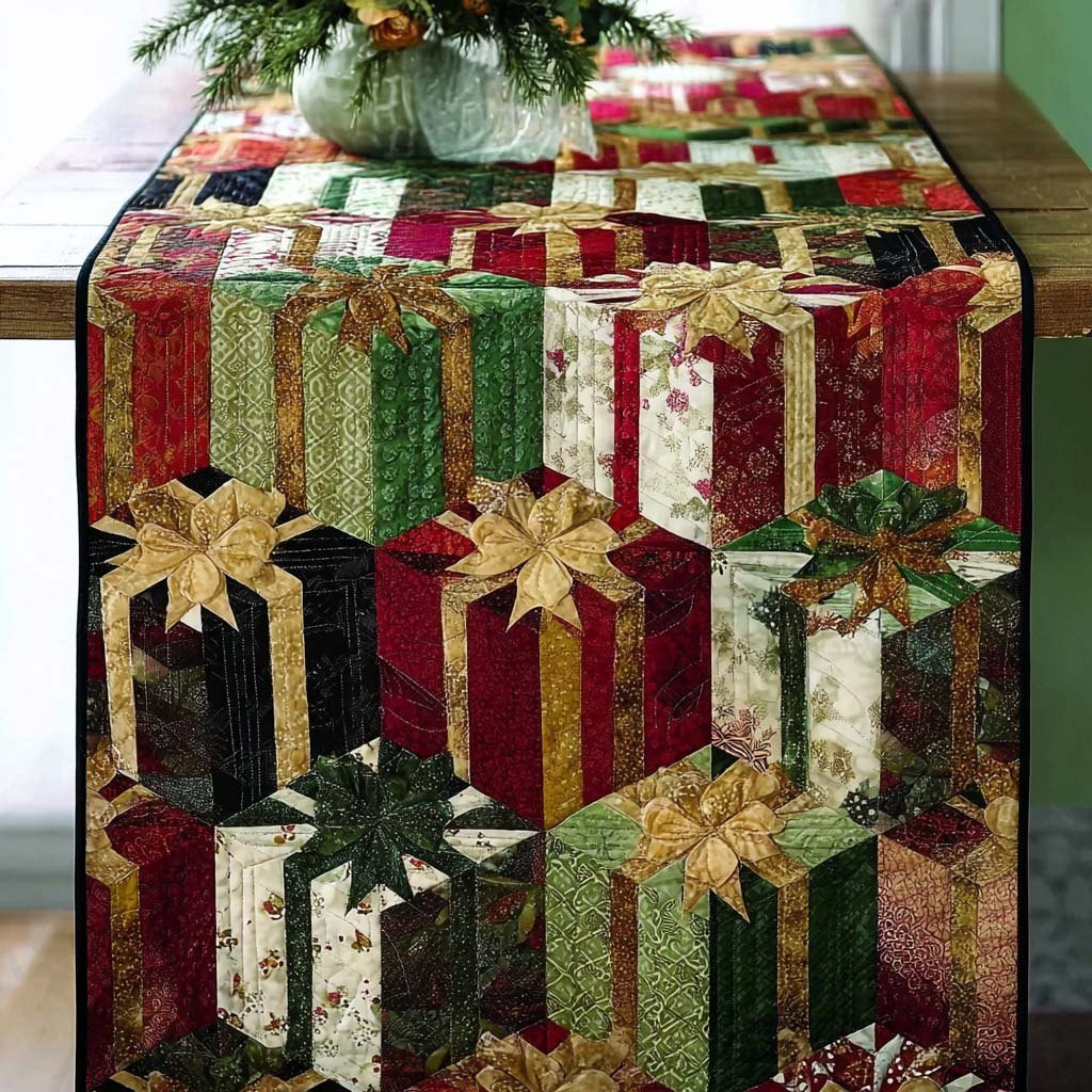 Golden Gift Parade Table Runner - Made to Order TABLE928