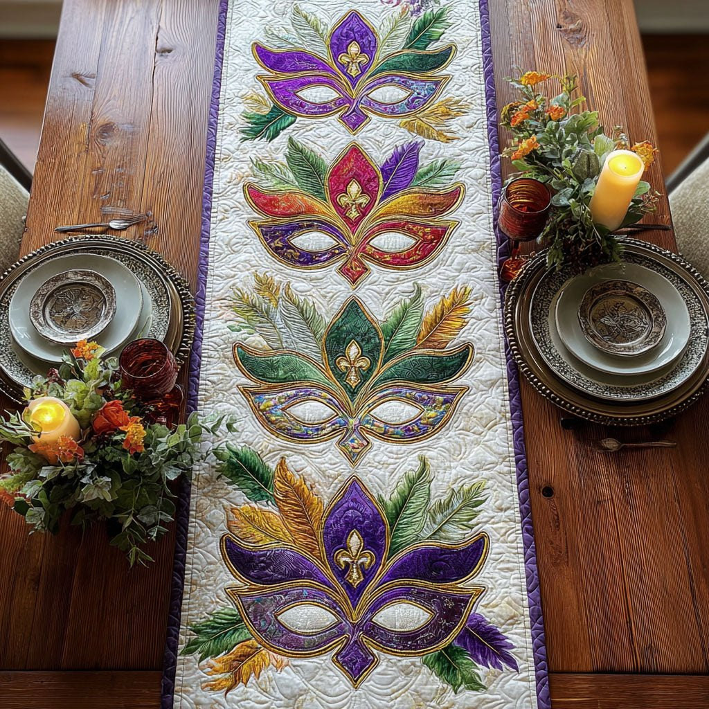 Golden Masque Table Runner - Made to Order TABLE928