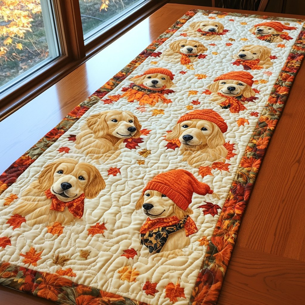 Golden Fall Delight Table Runner - Made to Order TABLE928