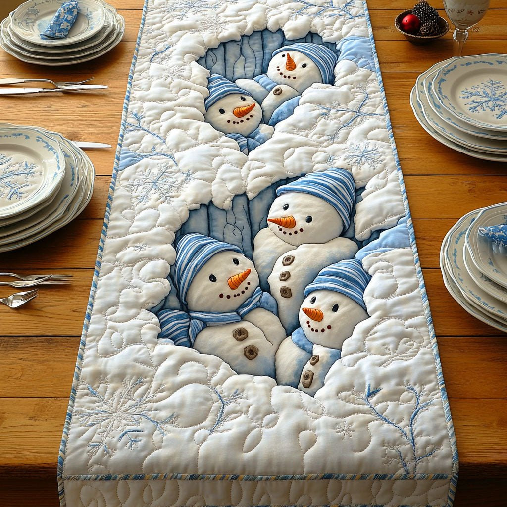 Frosty Smile Night Table Runner - Made to Order TABLE928