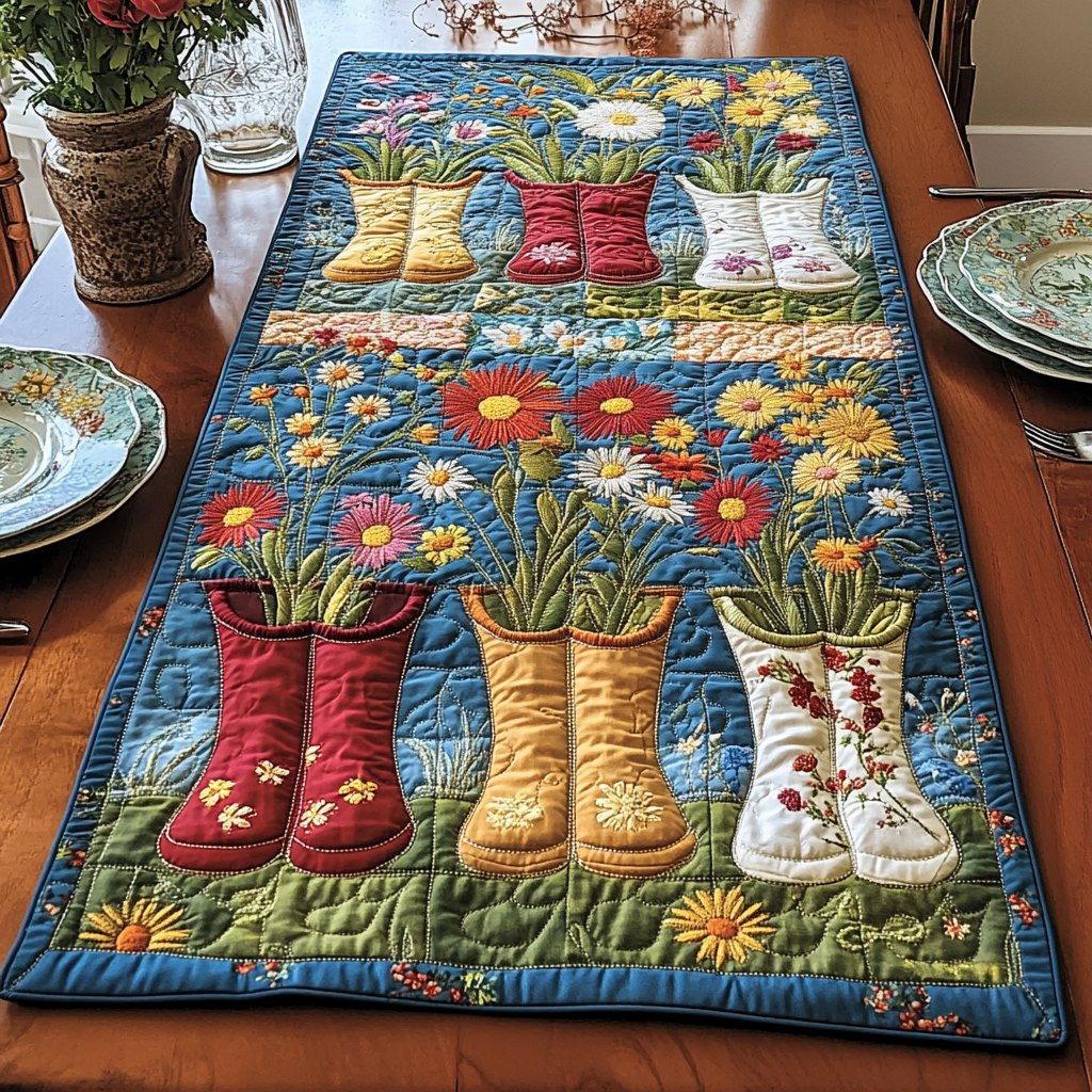 Garden Steps Table Runner - Made to Order TABLE928