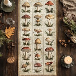 Fungi Field Table Runner - Made to Order TABLE928