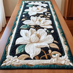Gilded Magnolia Table Runner - Made to Order TABLE928