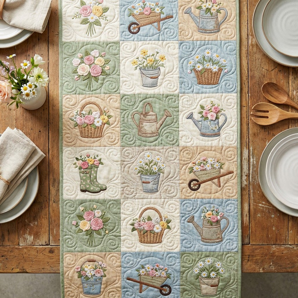 Garden Patchwork Table Runner - Made to Order TABLE928