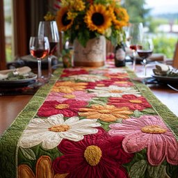 Garden Daisy Table Runner - Made to Order TABLE928