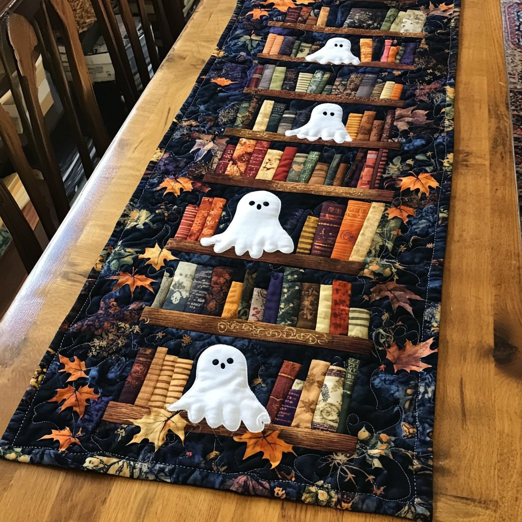 Ghosts on a Bookshelf Table Runner - Made to Order TABLE928