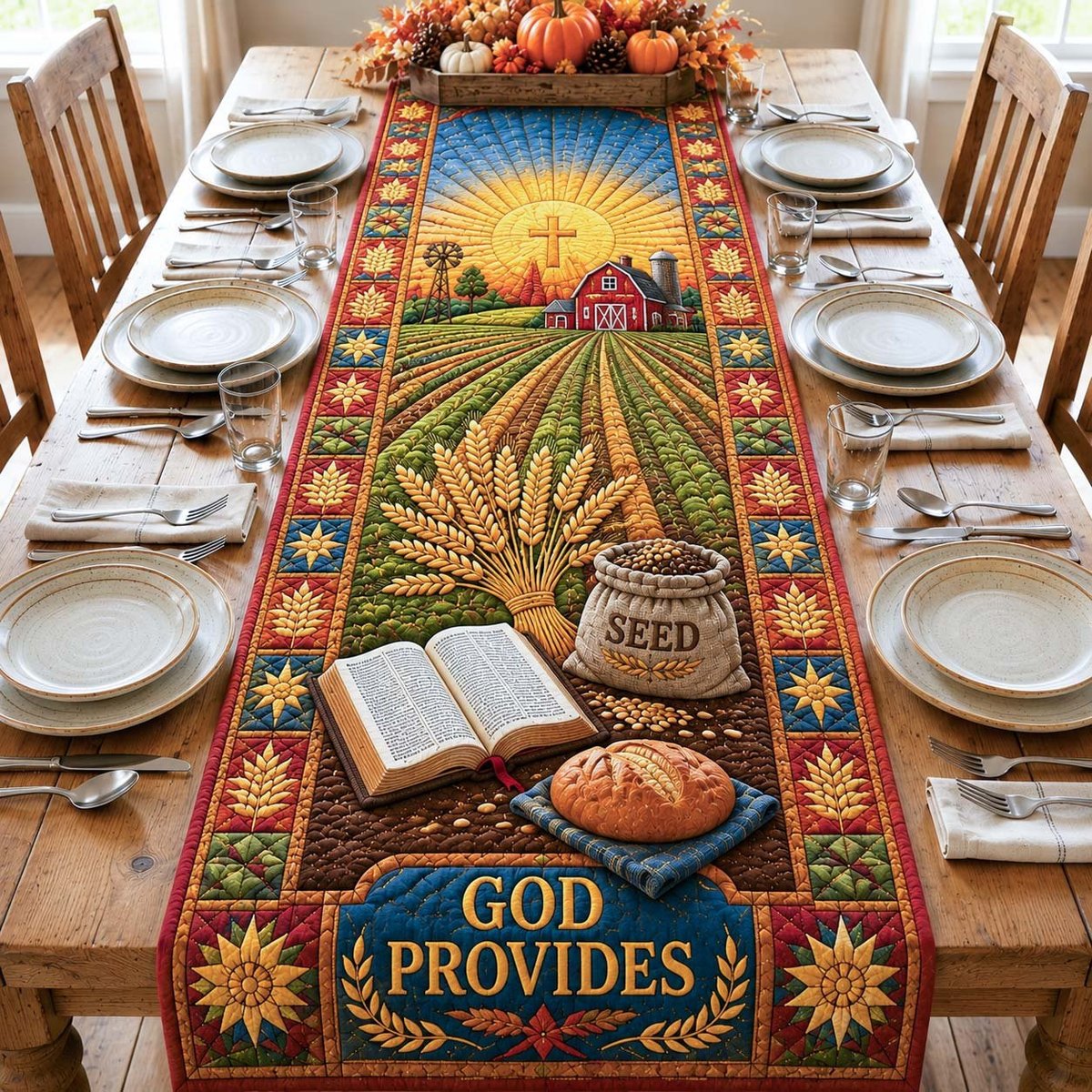 God Providence Table Runner - Made to Order TABLE928