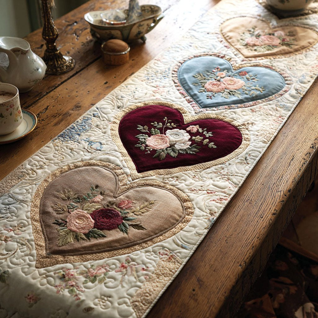 Garden Heart Table Runner - Made to Order TABLE928
