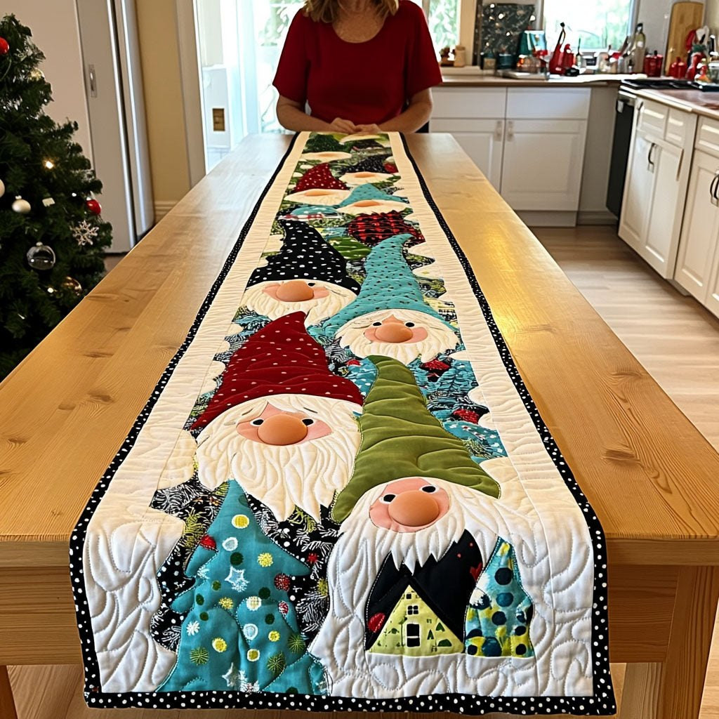 Gnomes with Christmas Trees Table Runner - Made to Order TABLE928