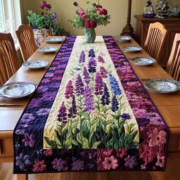 Garden of Larkspur Table Runner - Made to Order TABLE928