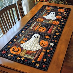 Ghostly Leaves Table Runner - Made to Order TABLE928