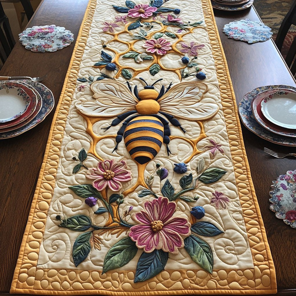 Floral Nectar Harmony Table Runner - Made to Order TABLE928