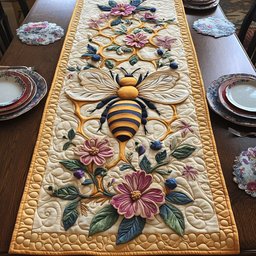 Floral Nectar Harmony Table Runner - Made to Order TABLE928