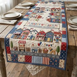 Freedom Village Table Runner - Made to Order TABLE928