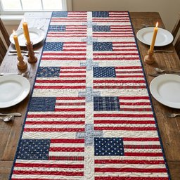 Freedom Field Table Runner - Made to Order TABLE928