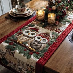 Frost Owl Whispers Table Runner - Made to Order TABLE928