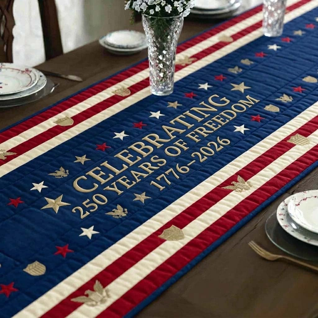 Freedom Banner Table Runner - Made to Order TABLE928