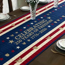 Freedom Banner Table Runner - Made to Order TABLE928