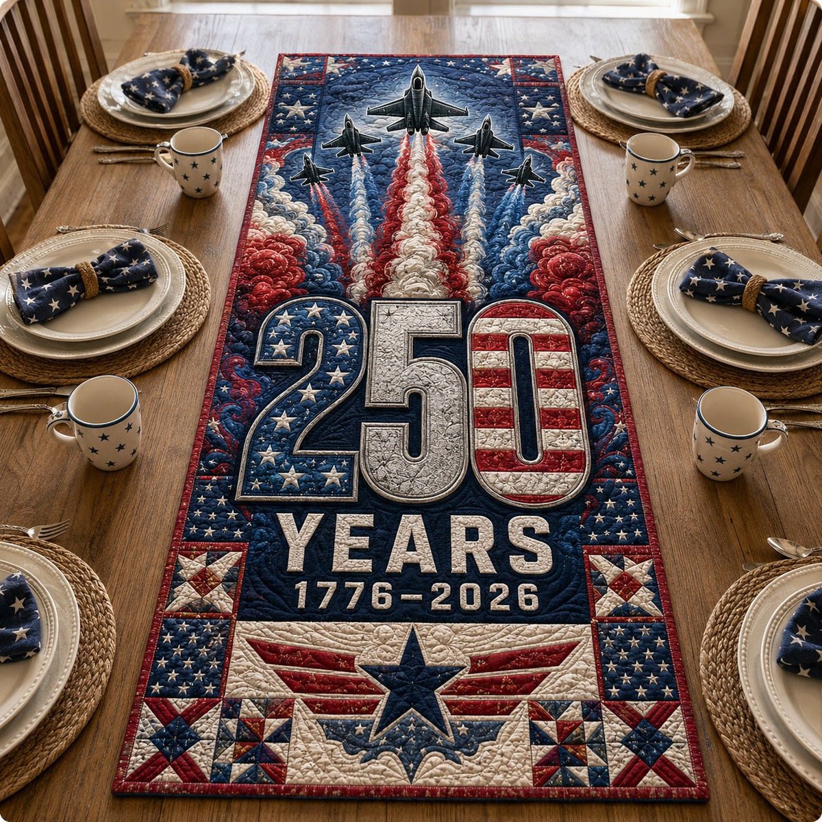 Freedom Squadron Table Runner - Made to Order TABLE928