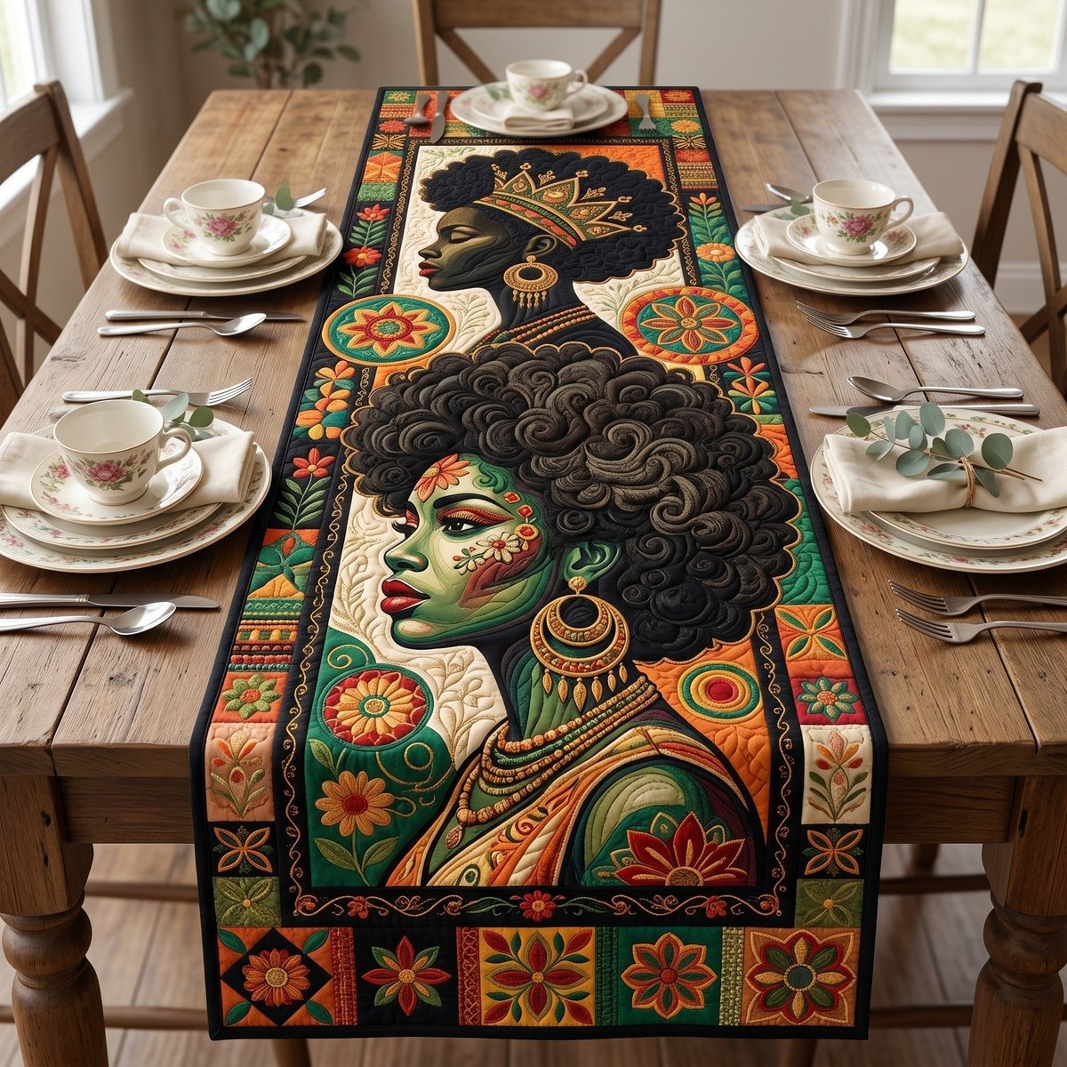 Floral Royalty Table Runner - Made to Order TABLE928