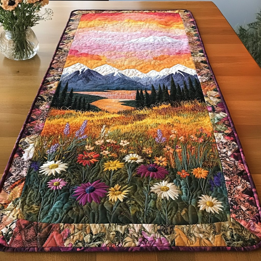 Floral Rays Table Runner - Made to Order TABLE928