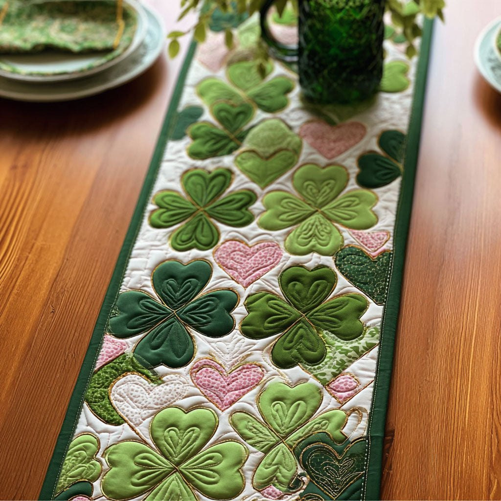 Four Leaf Blessing Table Runner - Made to Order TABLE928