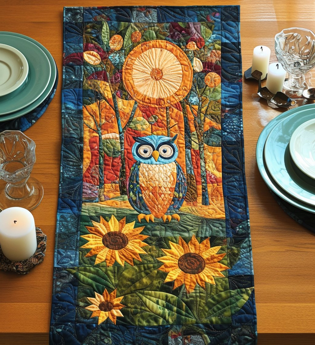 Forest Owl Magic Table Runner - Made to Order TABLE928