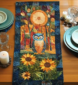 Forest Owl Magic Table Runner - Made to Order TABLE928