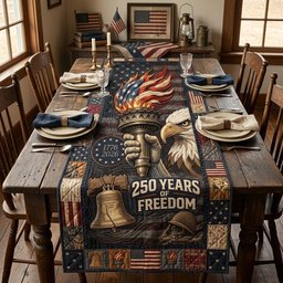 Freedom Torch Table Runner - Made to Order TABLE928
