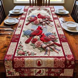Freedom Cardinal Table Runner - Made to Order TABLE928