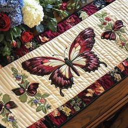 Flutter and Bloom Table Runner - Made to Order TABLE928