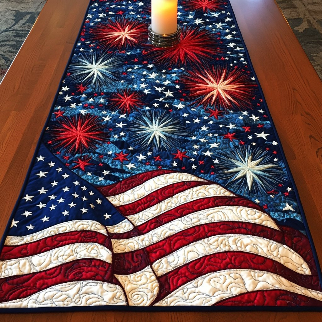 Freedom Fabric Table Runner - Made to Order TABLE928