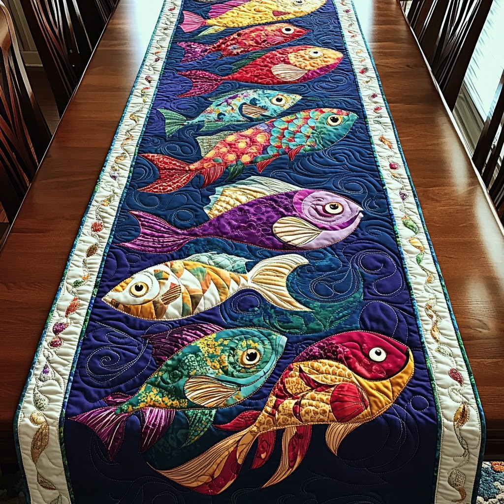 Fresh Fish Table Runner - Made to Order TABLE928