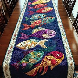 Fresh Fish Table Runner - Made to Order TABLE928