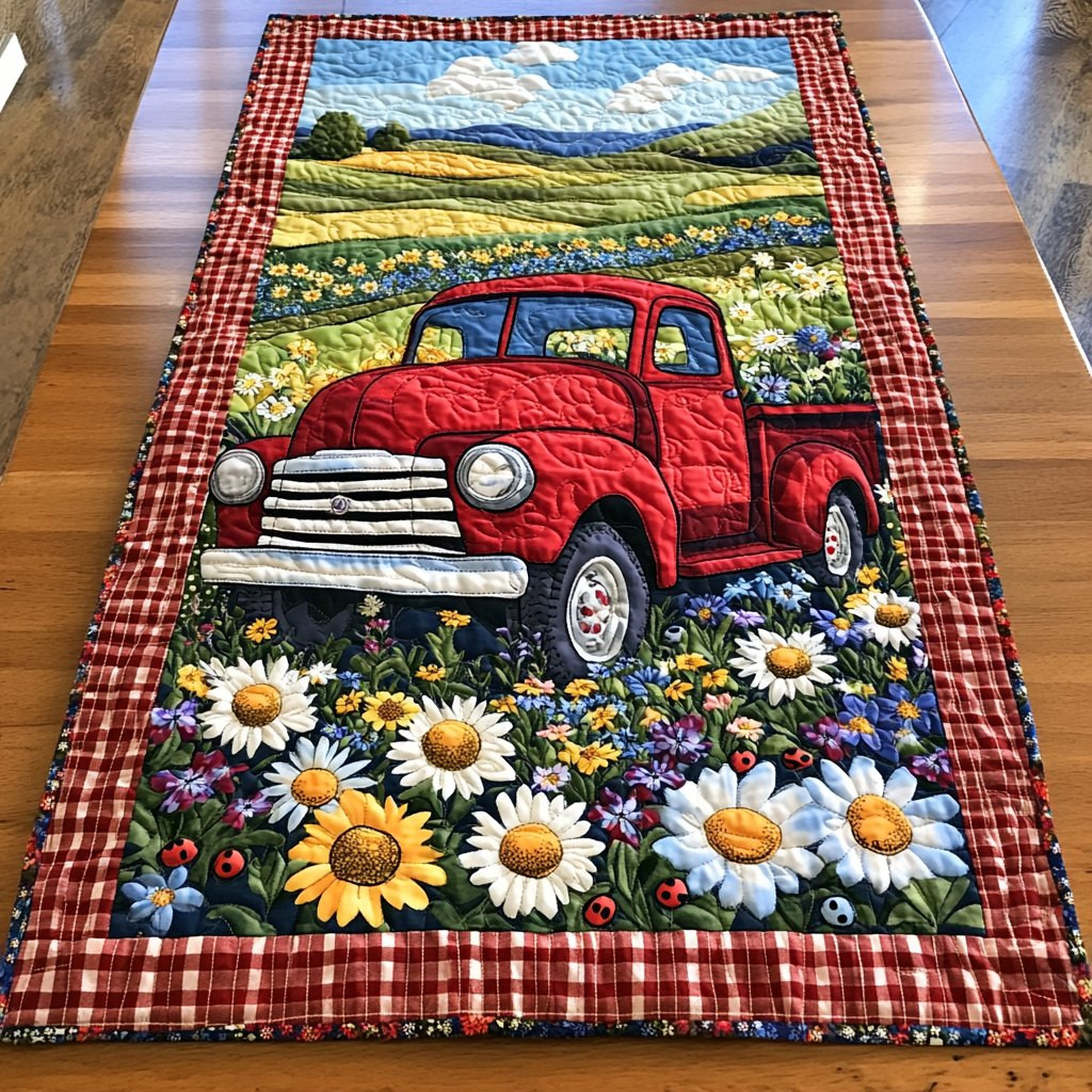 Flower Power Pickup Table Runner - Made to Order TABLE928
