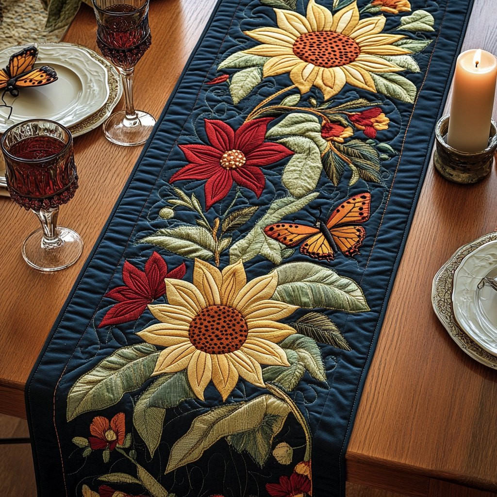 Flower Field Table Runner - Made to Order TABLE928