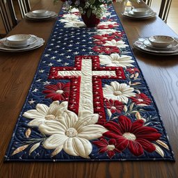 Freedom Cross Table Runner - Made to Order TABLE928