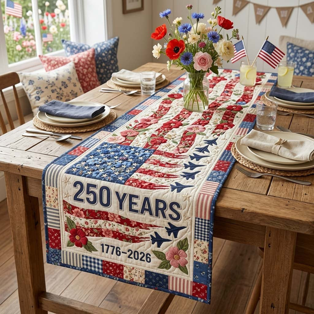 Freedom Garden Table Runner - Made to Order TABLE928