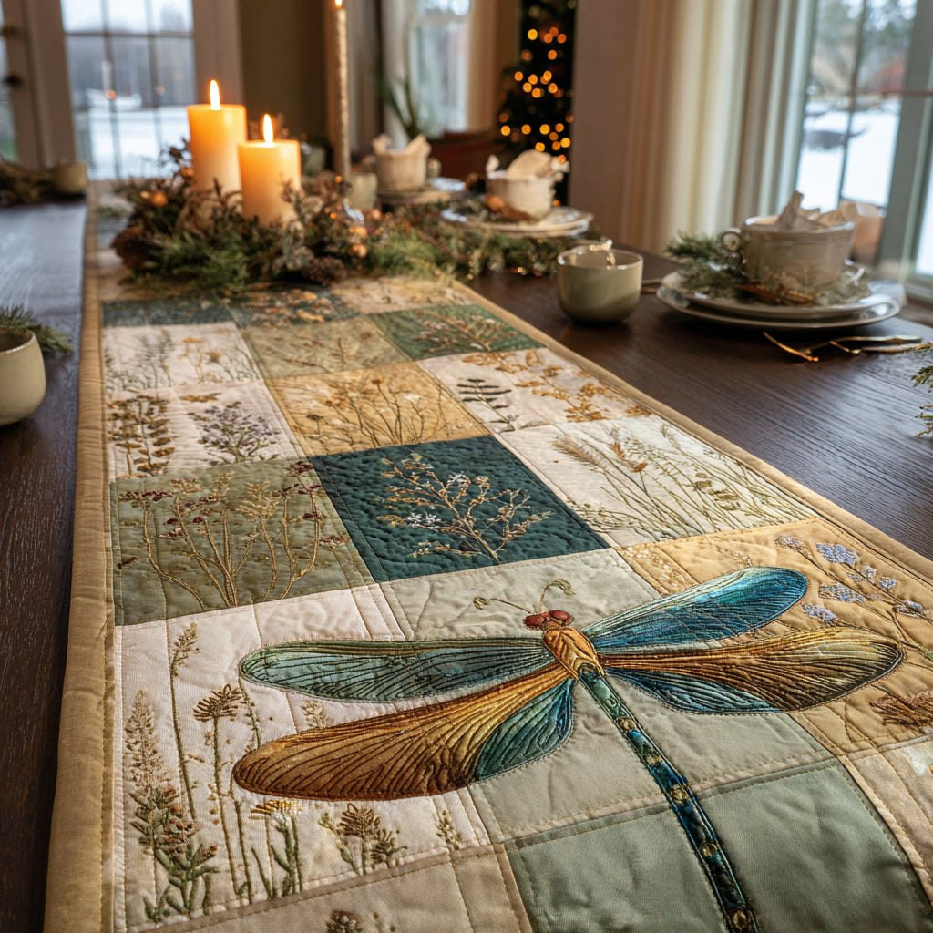 Forest Breeze Dragonfly Table Runner - Made to Order TABLE928