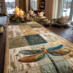 Forest Breeze Dragonfly Table Runner - Made to Order TABLE928