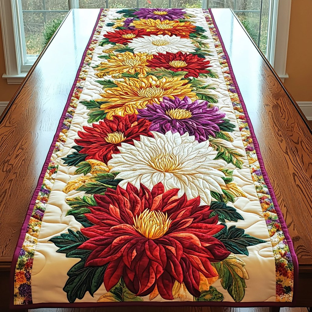 Flowering Fields Table Runner - Made to Order TABLE928