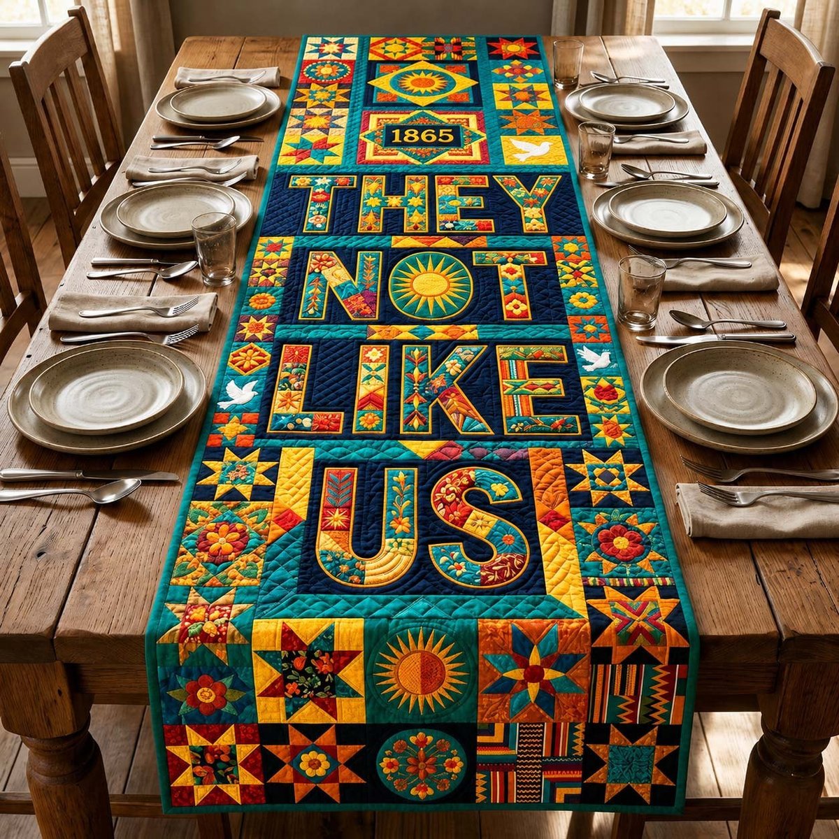 Freedom Mosaic Table Runner - Made to Order TABLE928