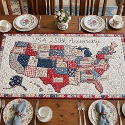 Freedom Patchwork Table Runner - Made to Order TABLE928